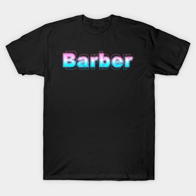 Barber T-Shirt by Sanzida Design